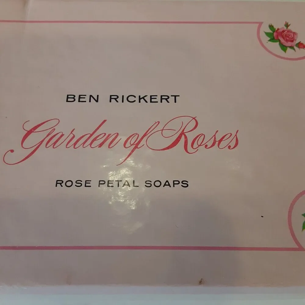 Vintage Ben Rickert Garden of Roses Rose Petal Soaps